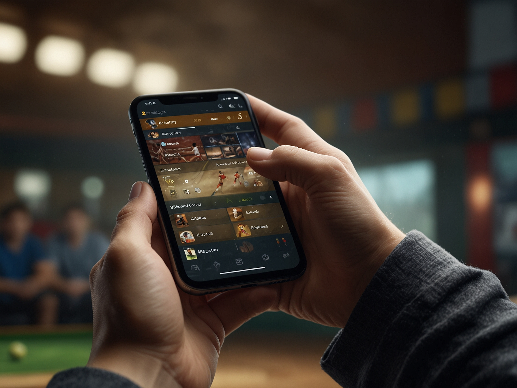 Mobile tournament banner